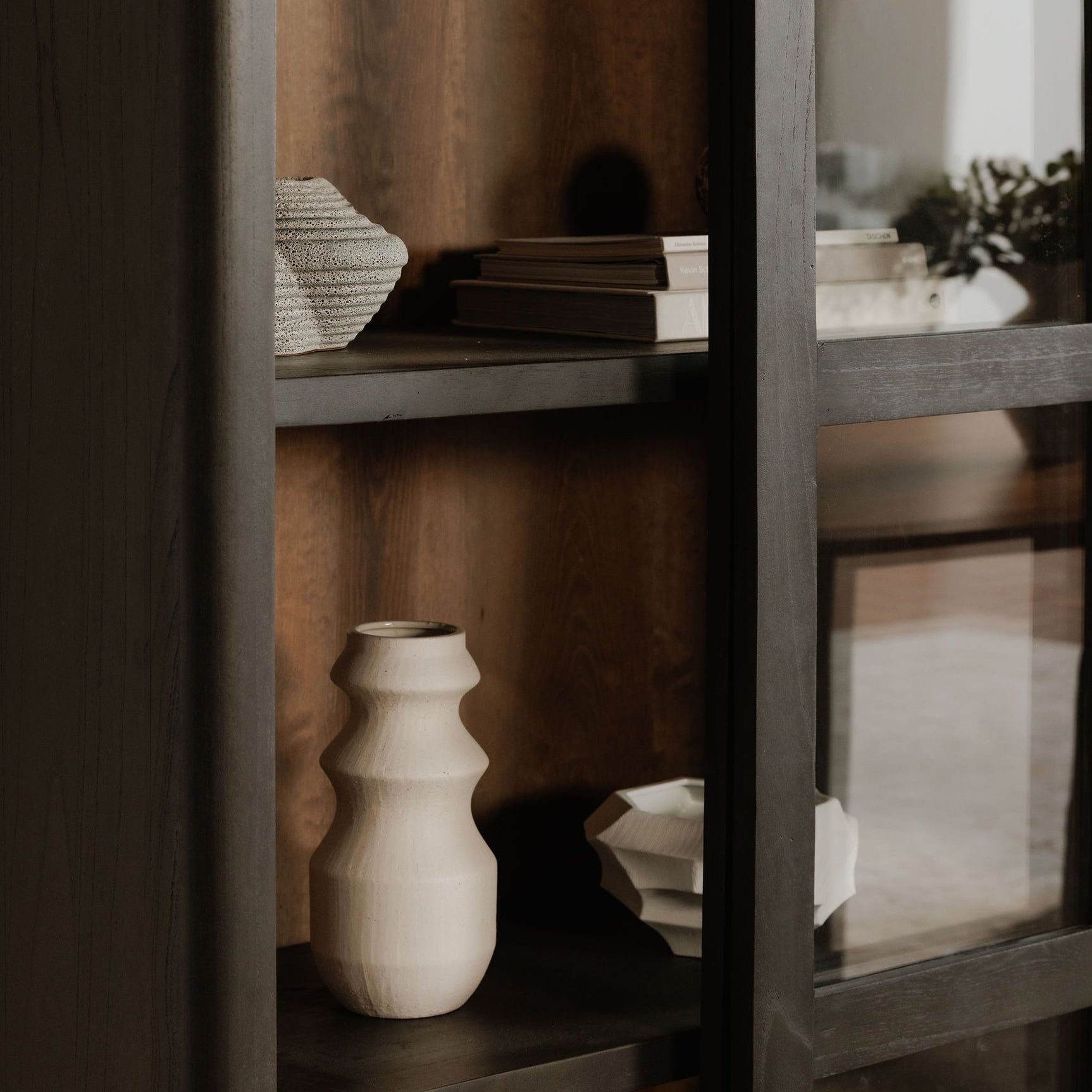 Mona Black Tall Cabinet - Ornate Home
