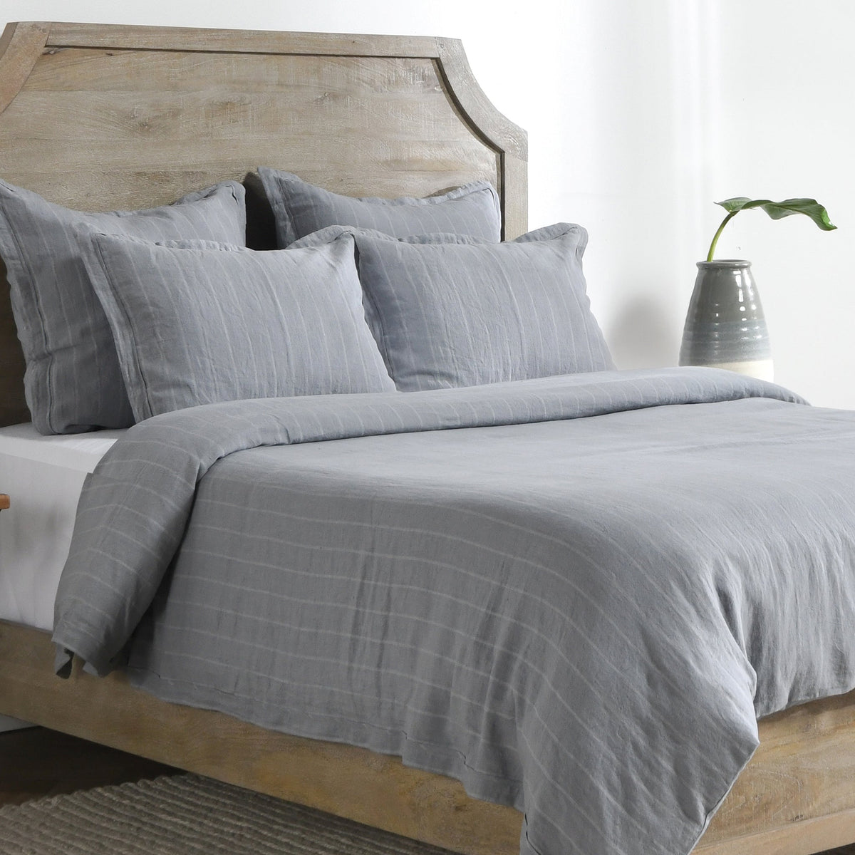 Monaco Sea Fog Queen Duvet Set