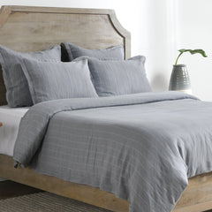 Monaco Sea Fog Queen Duvet Set
