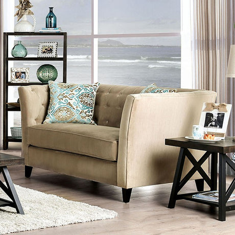 Monaghan Camel Loveseat - Ornate Home