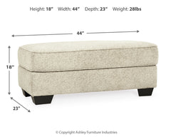Monaghan Sandstone Ottoman - Ornate Home