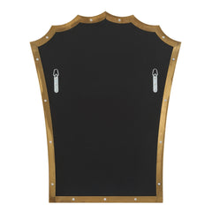 Monarch Brass Scalloped Arched Vanity Mirror - Ornate Home