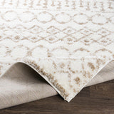 Monarch Cream&Tan Trellis Plush Rug - Ornate Home
