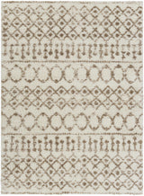 Monarch Cream&Tan Trellis Plush Rug - Ornate Home