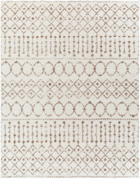 Monarch Cream&Tan Trellis Plush Rug - Ornate Home