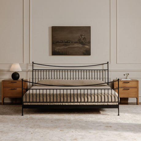 Monet Black King Bed - Ornate Home