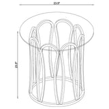 Monett Chocolate Chrome 2-piece Coffee and End Table Set - Ornate Home