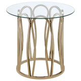 Monett Chocolate Chrome 3-piece Coffee and End Table Set - Ornate Home
