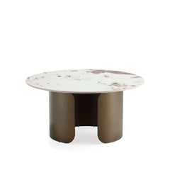Monica Coffee Table and End Table in Gold (set of 2) - Ornate Home