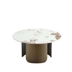Monica Coffee Table and End Table in Gold (set of 2) - Ornate Home