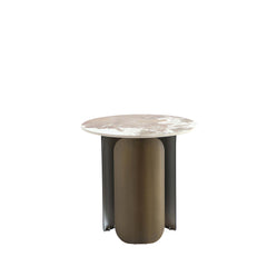 Monica Coffee Table and End Table in Gold (set of 2) - Ornate Home