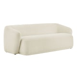 Monica Cream 88 Inch Boucle Fabric Sofa - Ornate Home