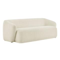Monica Cream 88 Inch Boucle Fabric Sofa - Ornate Home