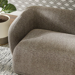 Monica Earth 88 Inch Boucle Fabric Sofa - Ornate Home