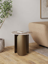 Monica End Table in Gold - Ornate Home