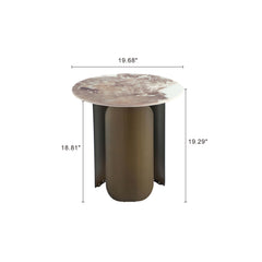 Monica End Table in Gold - Ornate Home