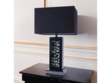Monica Rectangular Black Nickel-LED Accent Table Lamp - Ornate Home