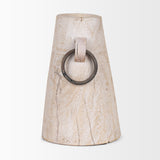 Monique Light Brown Large with Handles Wood Pot - Ornate Home