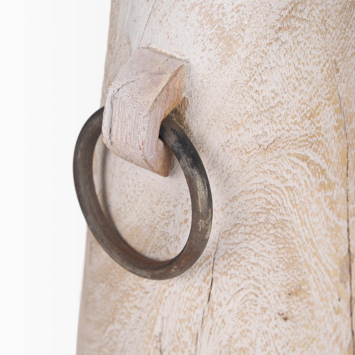 Monique Light Brown Large with Handles Wood Pot - Ornate Home