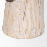 Monique Light Brown Large with Handles Wood Pot - Ornate Home
