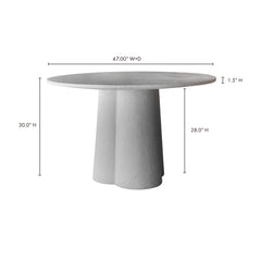 Mono White Dining Table - Ornate Home