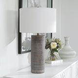 Monolith Gray Table Lamp - Ornate Home