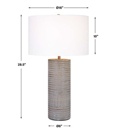 Monolith Gray Table Lamp - Ornate Home