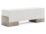 Monolith Puma/White/Cream Bench - Ornate Home