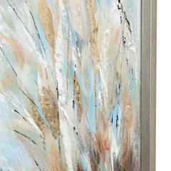 Monroe Blue/Gold Canvas - Ornate Home