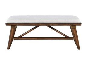 Monroe Cream Bench - Ornate Home
