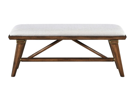 Monroe Cream Bench - Ornate Home