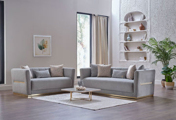 Monroe Merit Gray 3 Seat Sleeper - Ornate Home