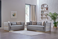 Monroe Merit Gray 3 Seat Sleeper - Ornate Home