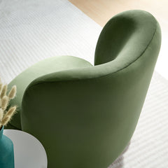Monroe Moss Green/Walnut Performance Velvet Accent Chair - Ornate Home