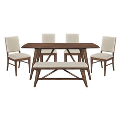 Monroe Tan 6pc Dining Set - Ornate Home