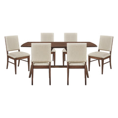 Monroe Tan 7pc Dining Set - Ornate Home