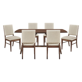 Monroe Tan 7pc Dining Set - Ornate Home