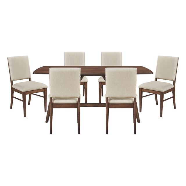 Monroe Tan 7pc Dining Set - Ornate Home