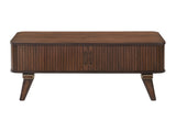 Monroe Walnut Cocktail Table - Ornate Home