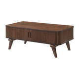 Monroe Walnut Cocktail Table - Ornate Home