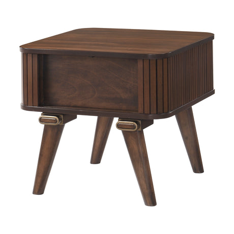 Monroe Walnut End Table - Ornate Home