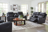 Montacute Black Reclining Living Room Set - Ornate Home