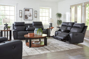 Montacute Black Reclining Living Room Set - Ornate Home
