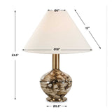 Montagu Dark Brown Table Lamp - Ornate Home