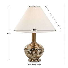 Montagu Dark Brown Table Lamp - Ornate Home