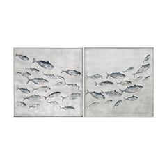 Montague Grey/Blue Canvas - Ornate Home