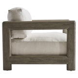 Montaigne Weathered Teak/White/Cream Outdoor Chair 1/2 - Ornate Home