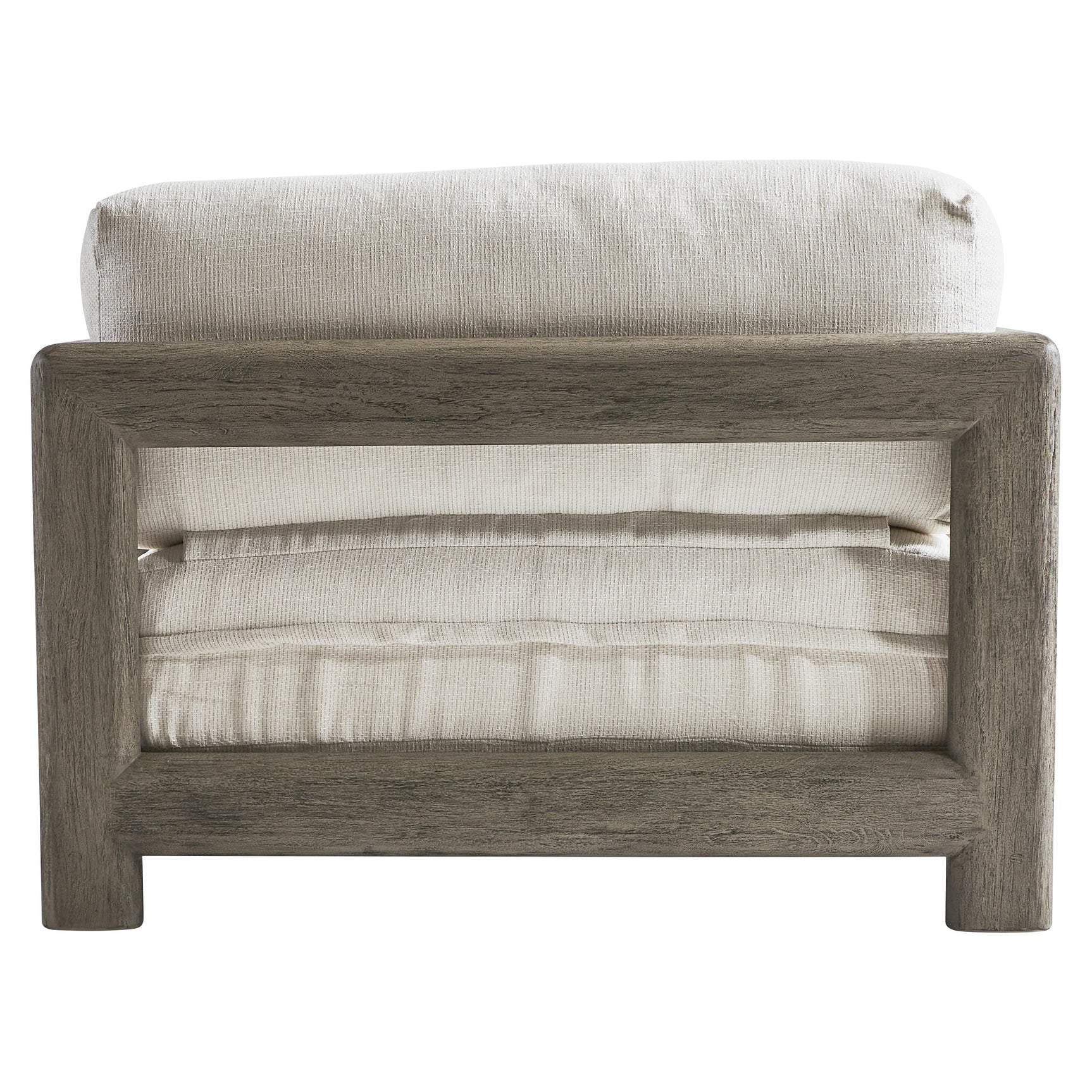 Montaigne Weathered Teak/White/Cream Outdoor Chair 1/2 - Ornate Home