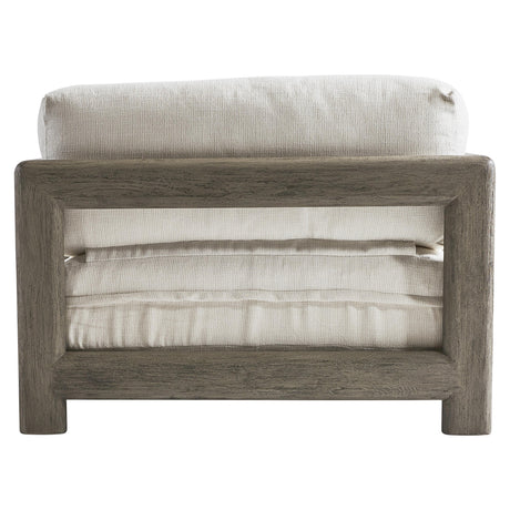 Montaigne Weathered Teak/White/Cream Outdoor Chair 1/2 - Ornate Home