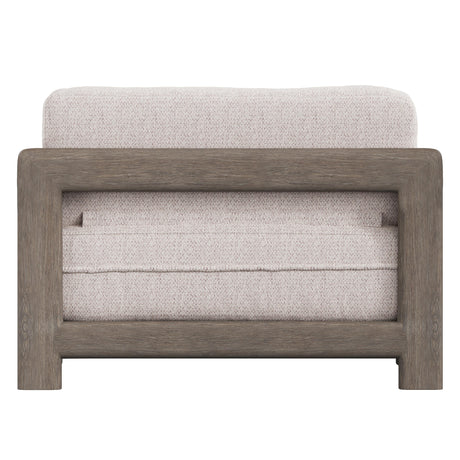 Montaigne Weathered Teak/White/Cream Outdoor Chair 1/2 - Ornate Home